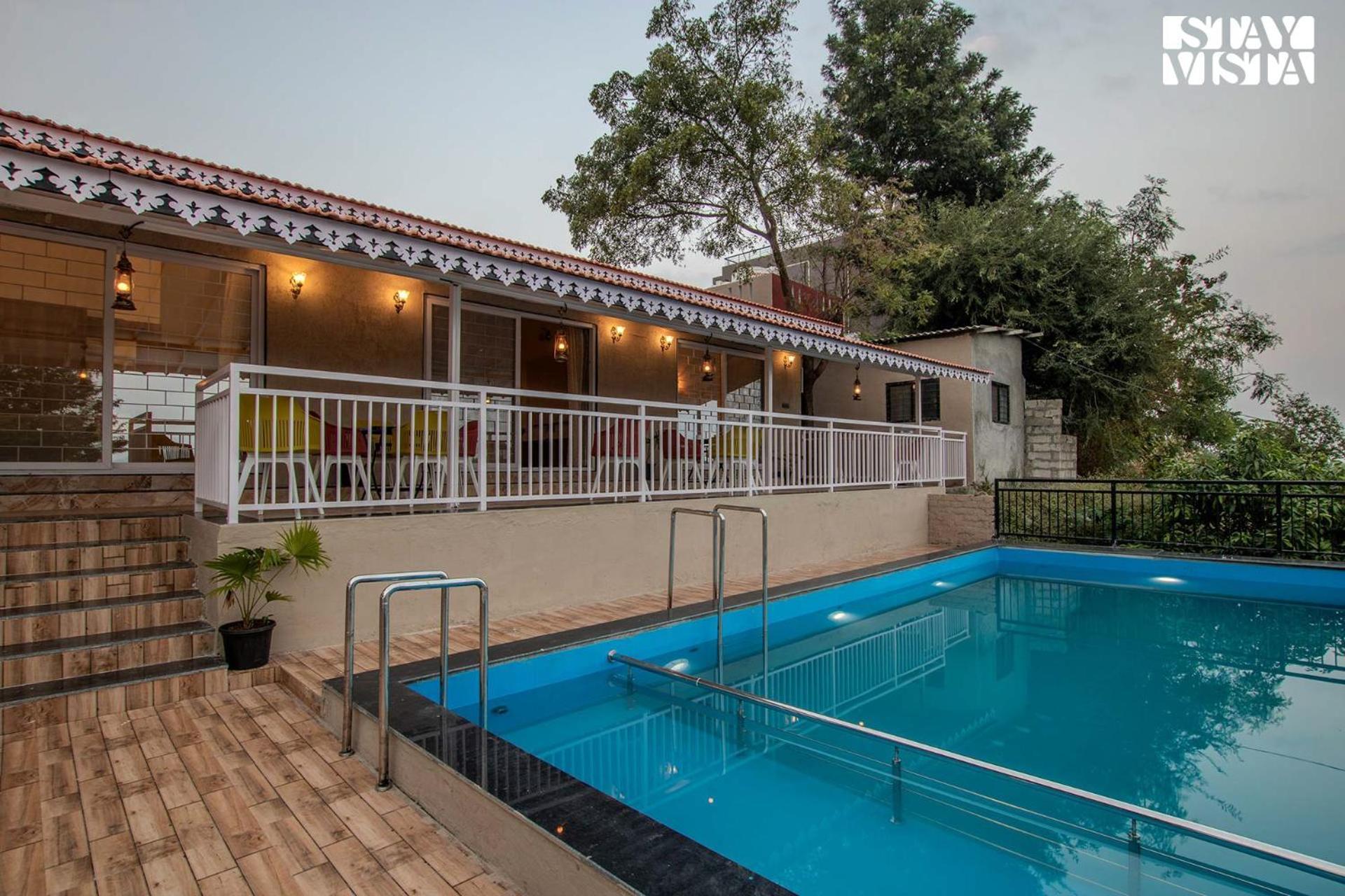 Stayvista'S Harvest Haven - Pool-View Villa With Deck & Machan Near Sula Nashik Dış mekan fotoğraf